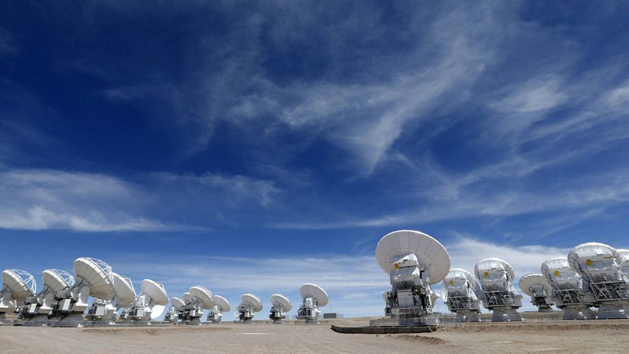 Radiotelescopios del observatorio ALMA