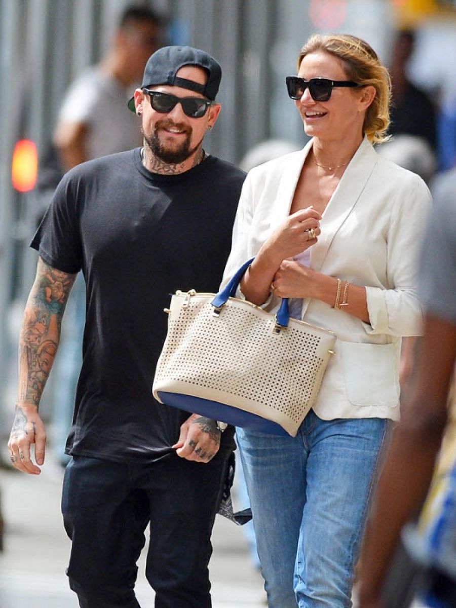 Cameron Diaz y su pareja Benji Madden