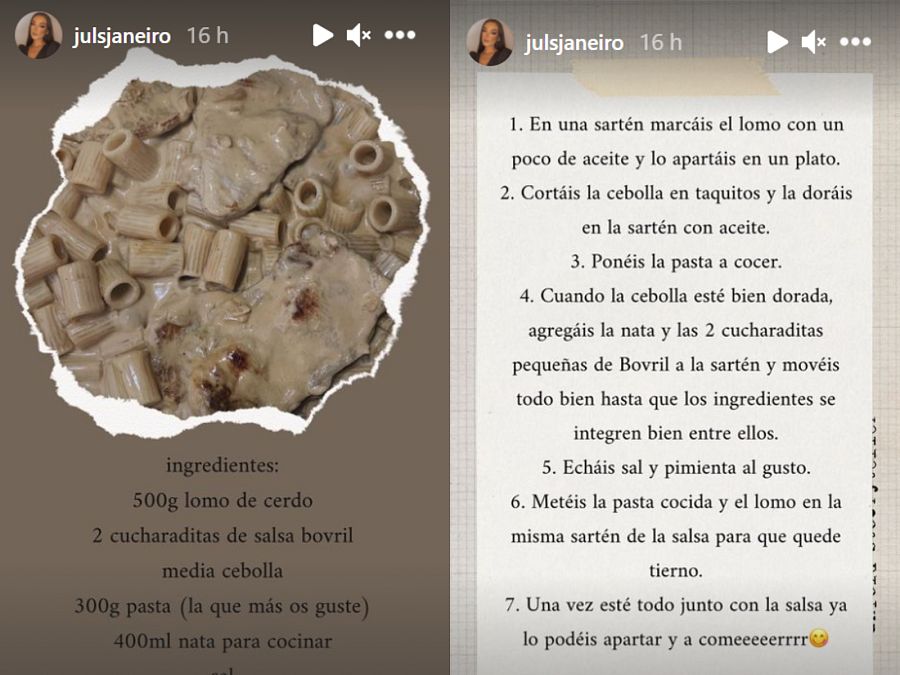 La receta de lomo al pepe de Julia Janeiro