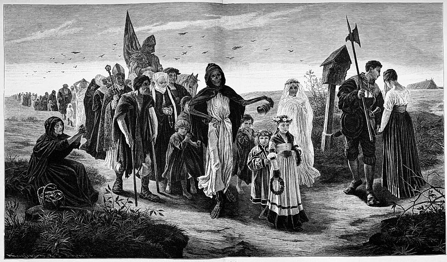 El desfile de la muerte, la Santa Compaña