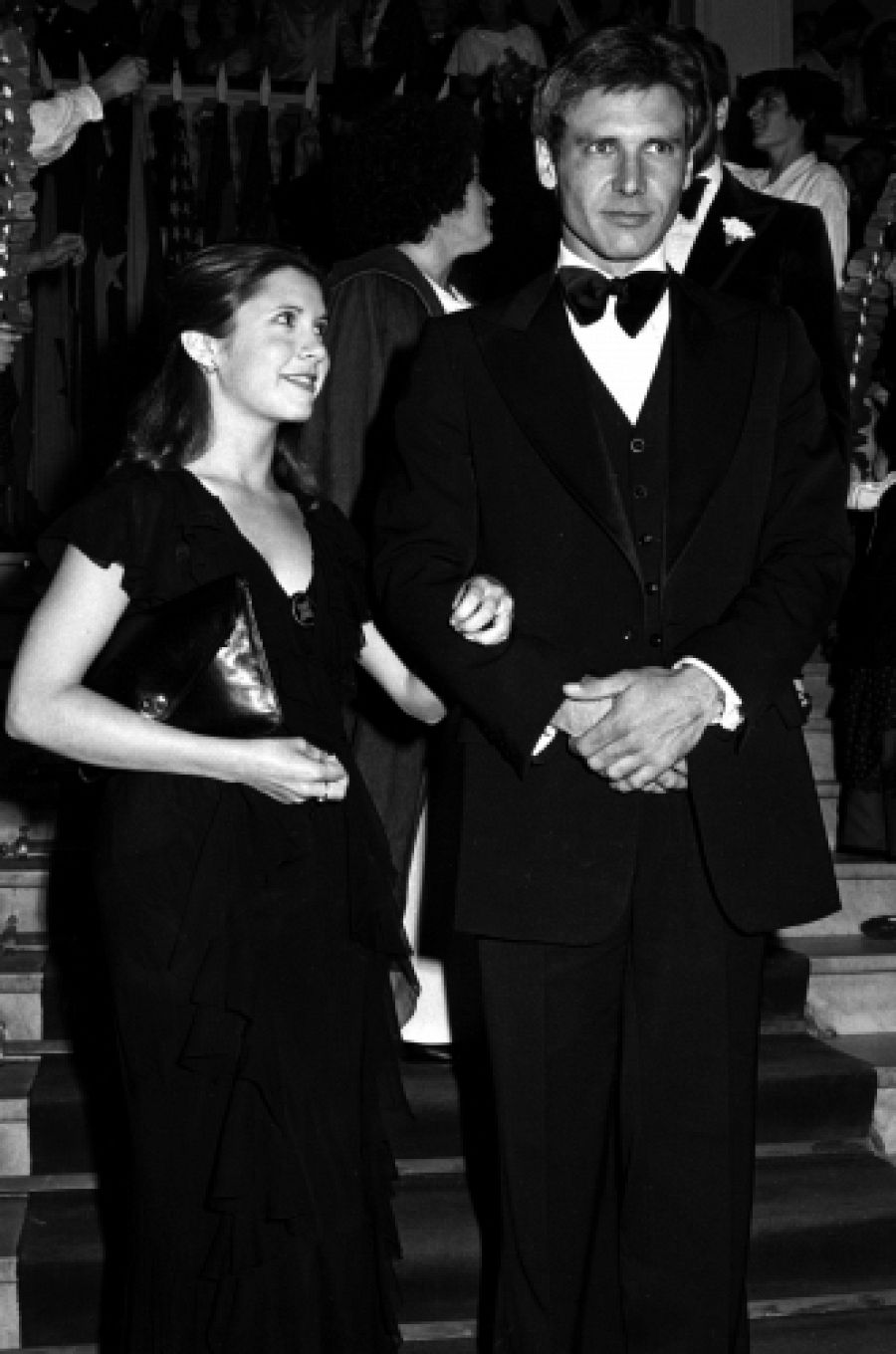 Harrison Ford y Carrie Fisher, 1977