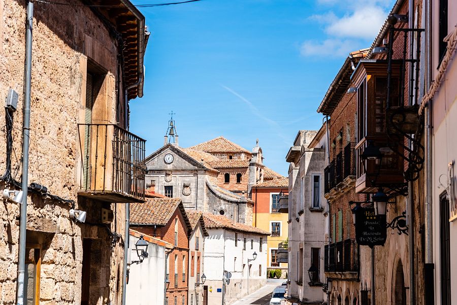 Vista del pueblo medieval de Lerma