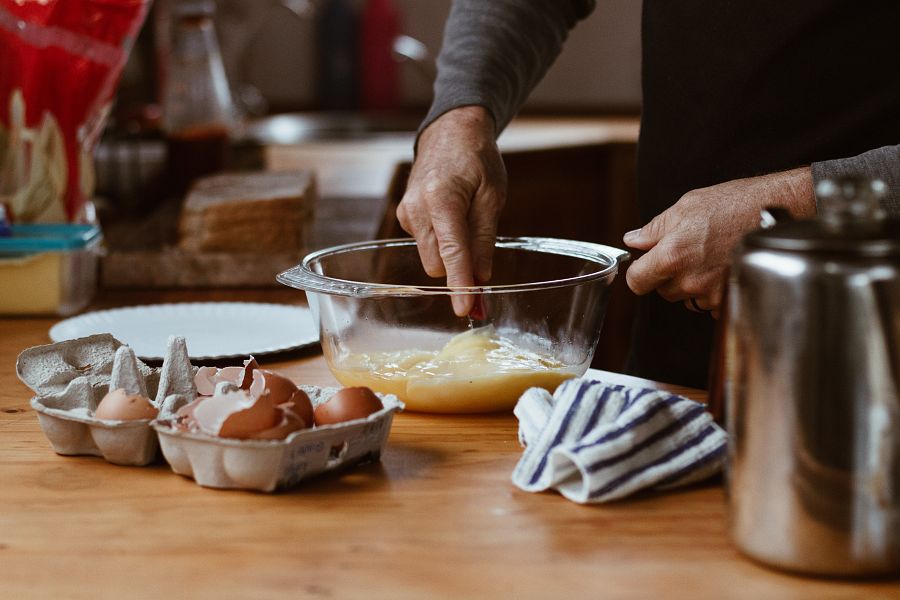 batir huevos repostería