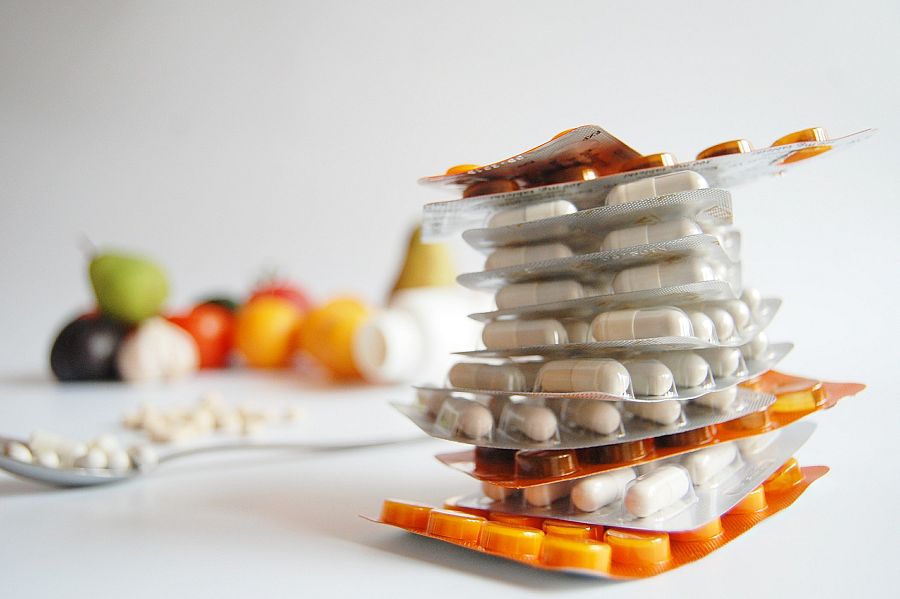 Pastillas en blísters y medicamentos
