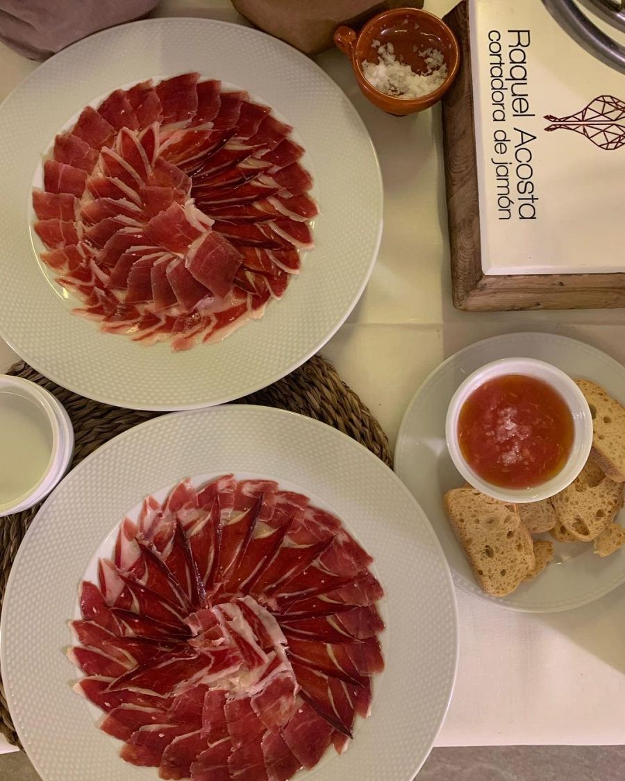 Platos de jamón de Raquel Acosta
