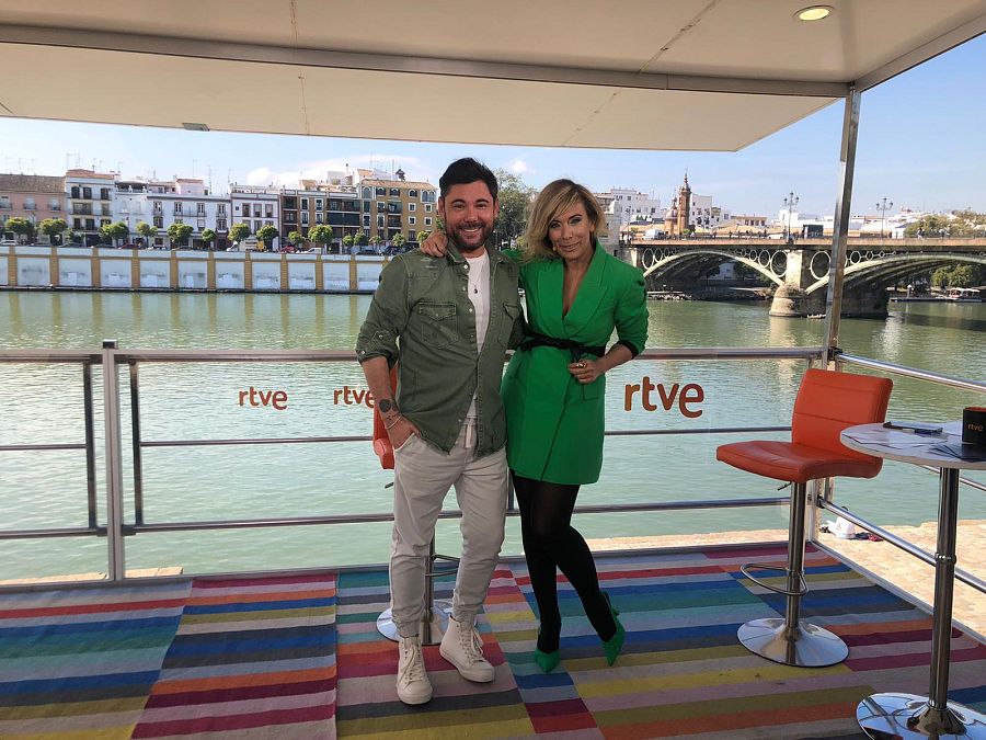 Con Miguel Poveda