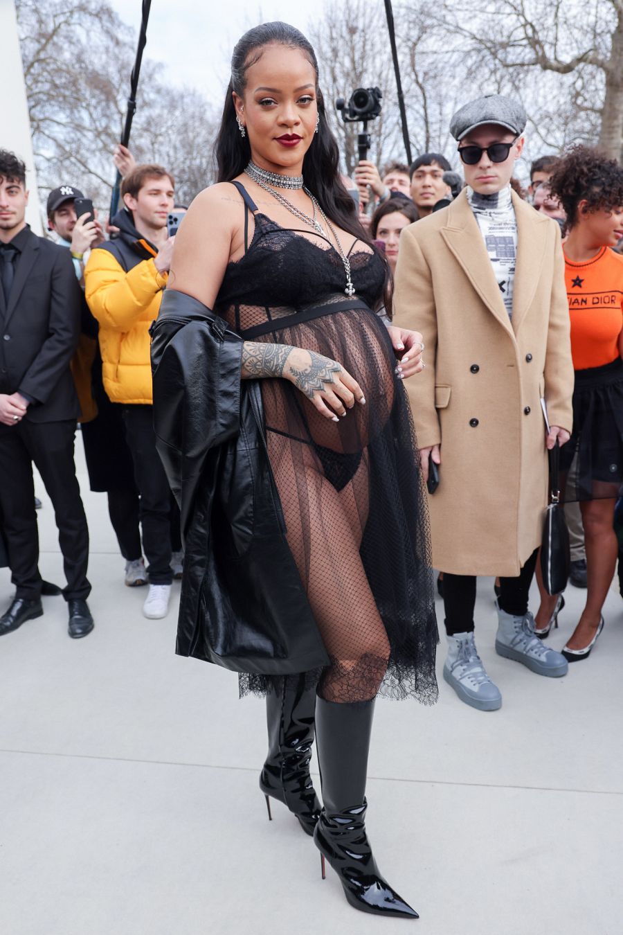 Rihanna en la Fashion Week de París