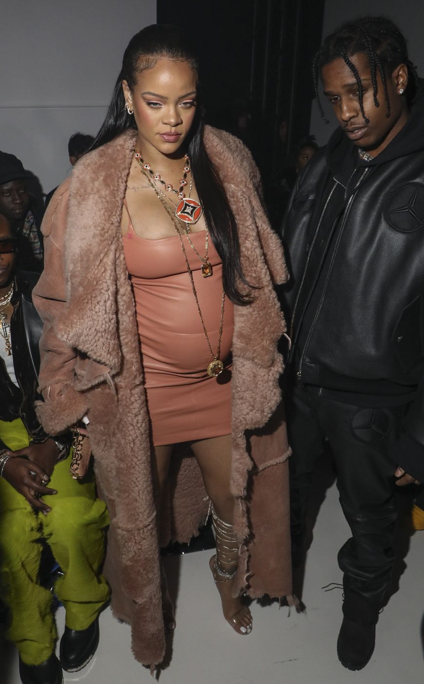 La cantante Rihanna en París junto a ASAP Rocky