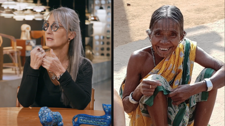 Dona tatuada a Orissa, l'Índia