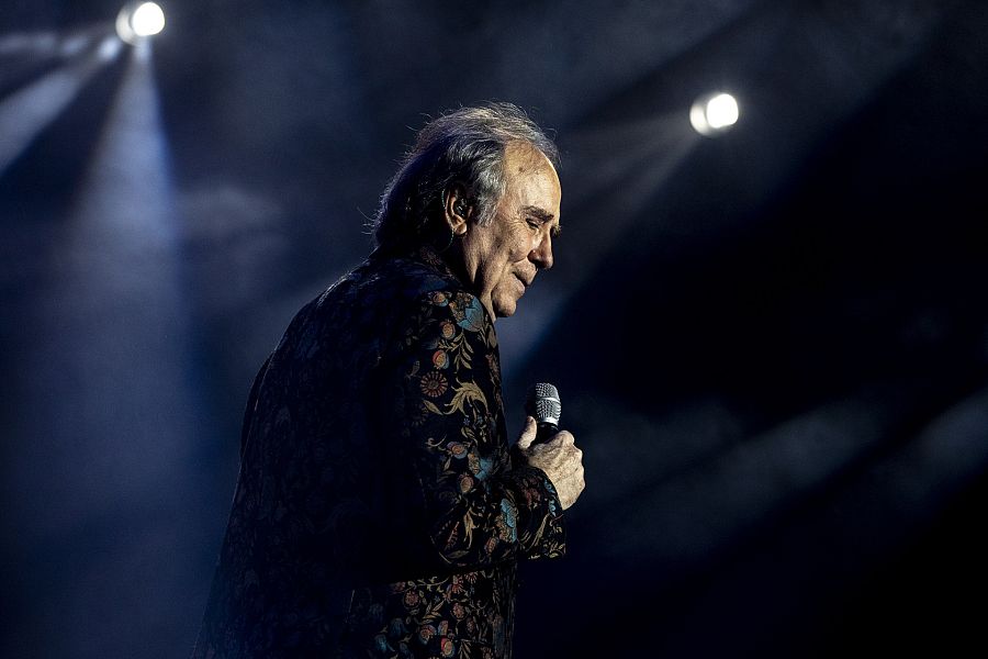 Joan Manuel Serrat en Madrid en el " No hay dos son tres " tour 