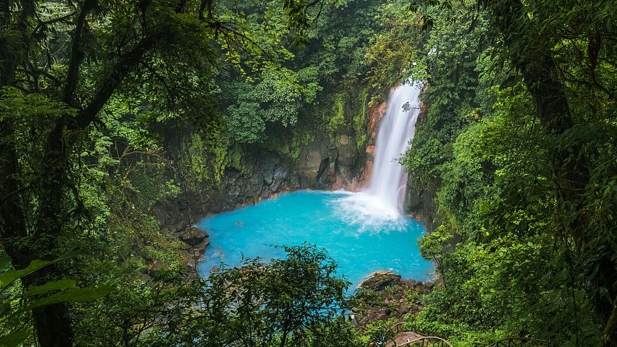 Cascada en el río Celeste