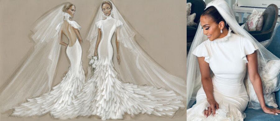 La cantante con uno de los vestidos de Ralph Lauren