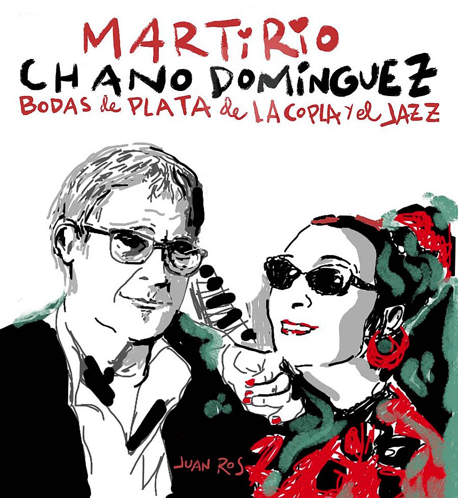 Cartel de las "Bodas de plata del jazz y la copla"