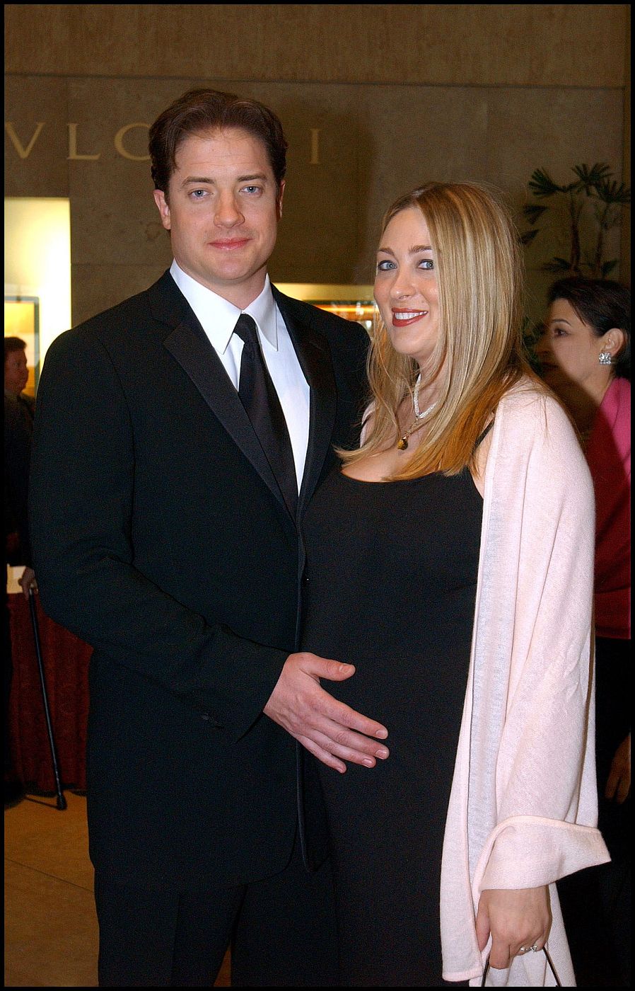 Posado de Brendan Frazer con Afton Smith