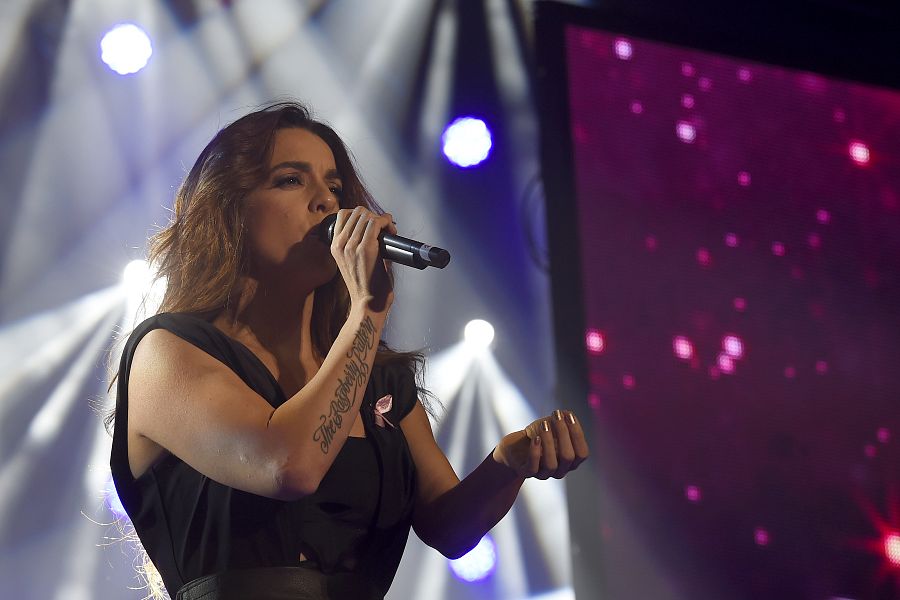 La cantante Ruth Lorenzo sobre el escenario