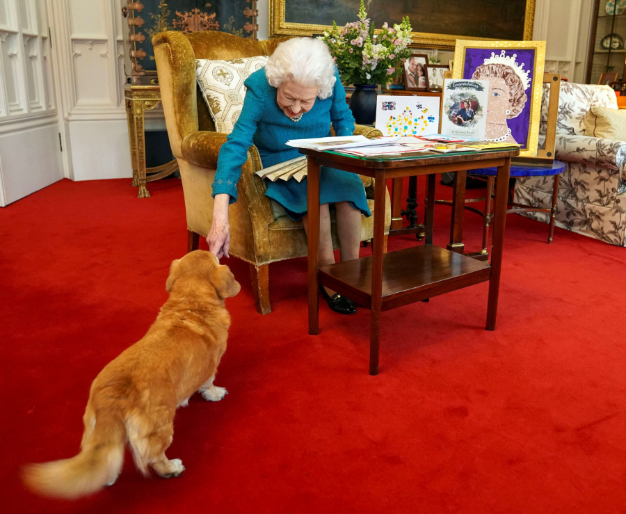 Candy es una de los perritos de la reina Isabel II