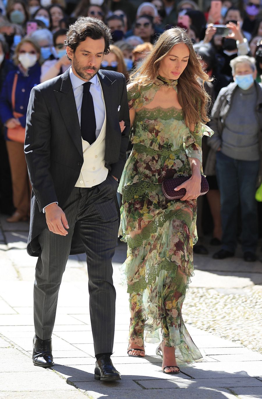 Alonso Aznar y Renata Collado en la boda de Isabelle Junot y Álvaro Falcó