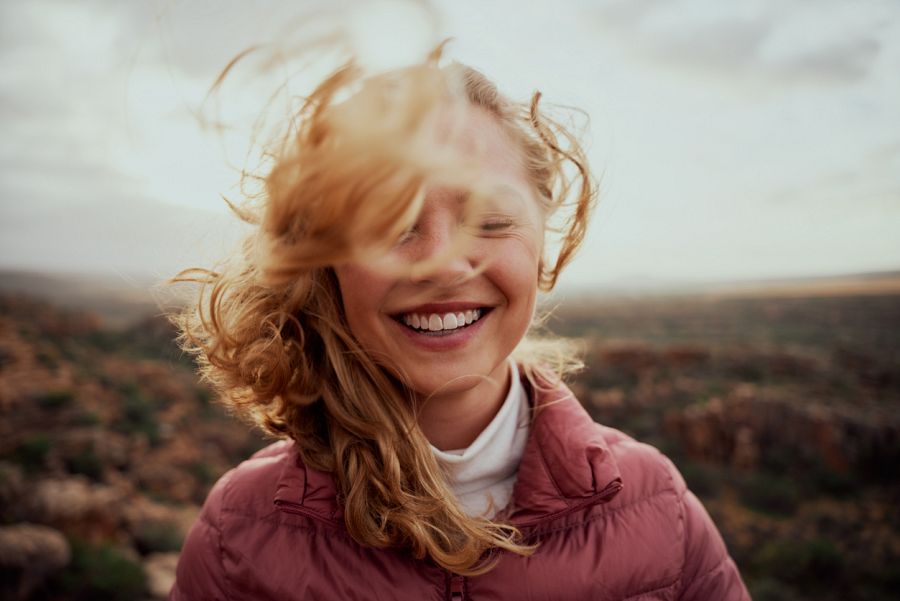 Mujer sonriendo