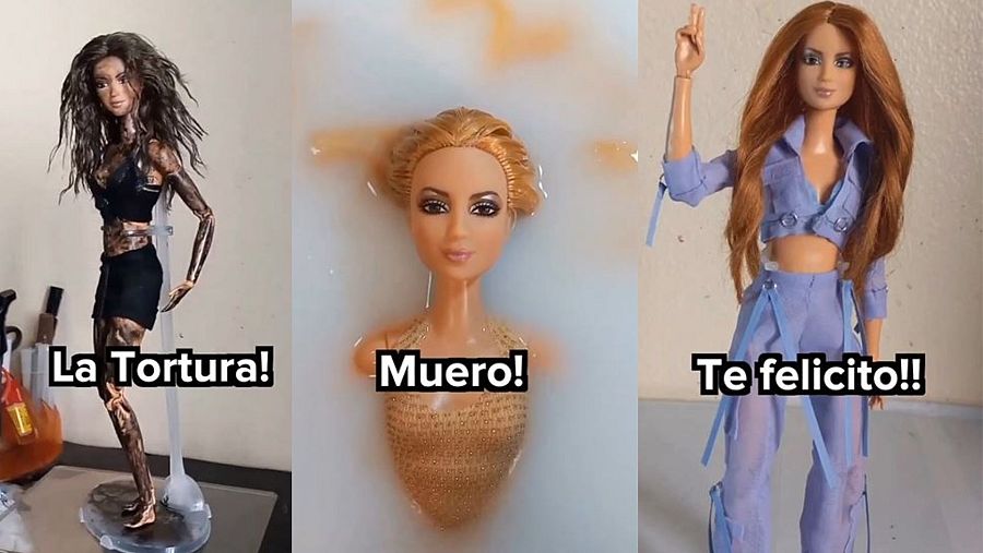 Versiones de Shakira estilo muñeca Barbie