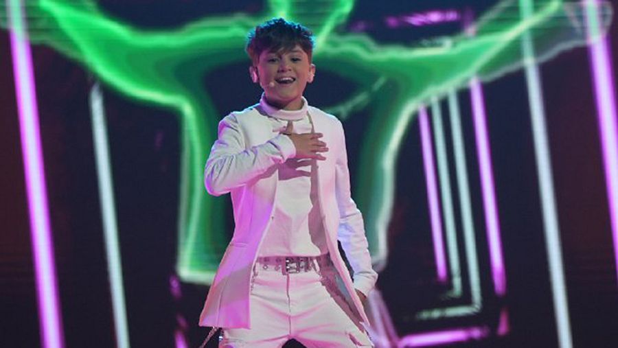Carlos Higes canta "Señorita" en el segundo ensayo de Eurovisión Junior 2022