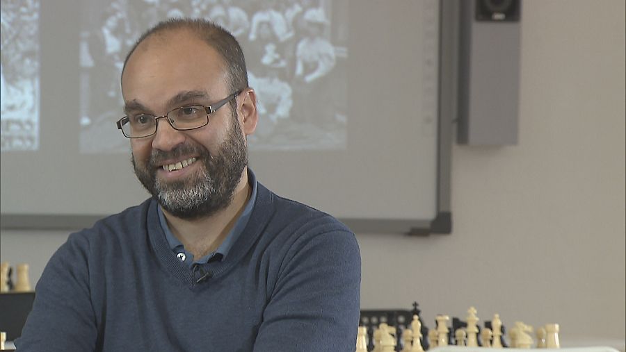 Pedro Vicente, director de la academia "Ajedrez con Cabeza" en la entrevista del programa Objetivo Igualdad