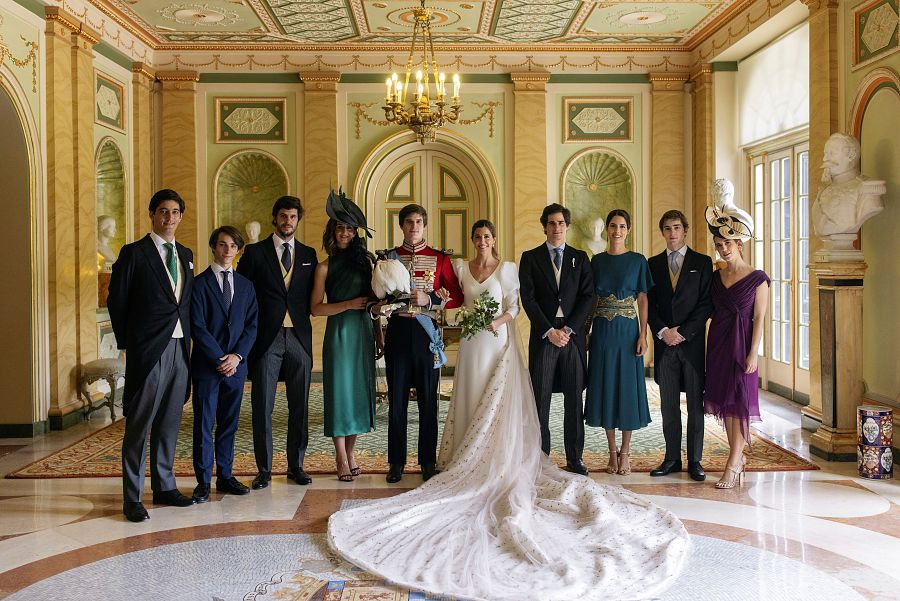La boda del hijastro de Borja Moreno Santamaria, el conde de Osorno Carlos Fitz-James Stuart