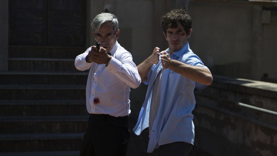 Imanol Arias y Quim Gutiérrez en 'Anacleto, el agente secreto'