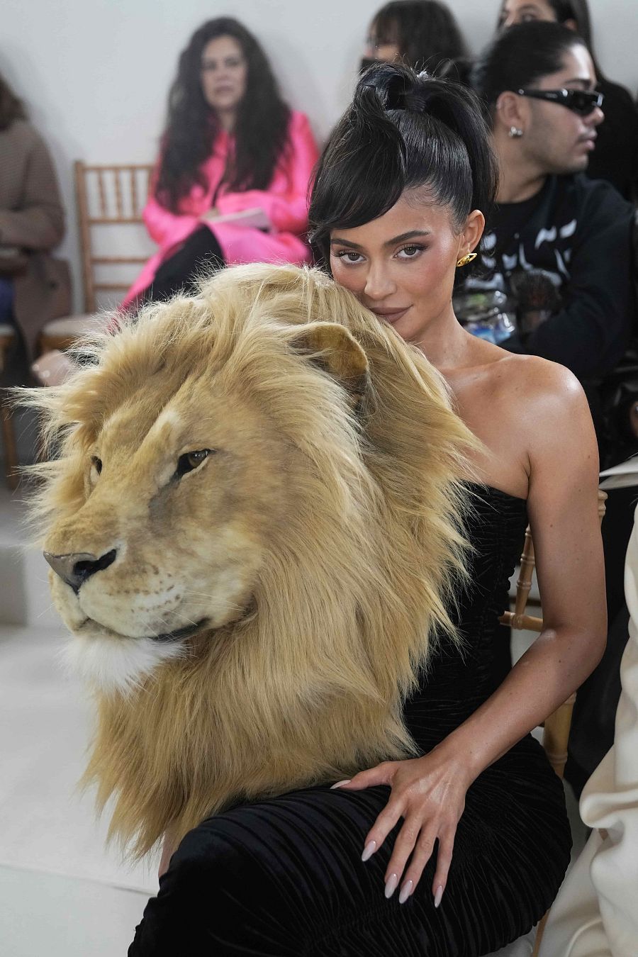 Kylie Jenner en el desfile de Schiaparelli