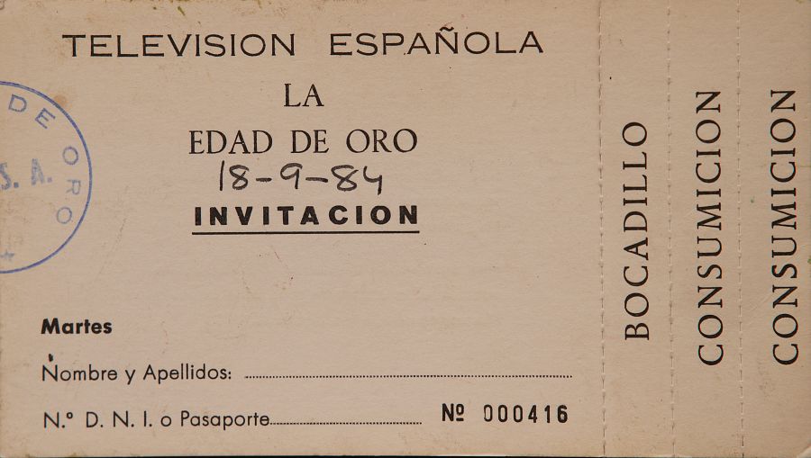 invitación 'La edad de oro'