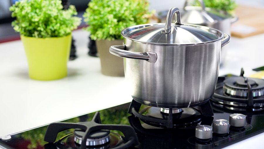 Olla de aluminio