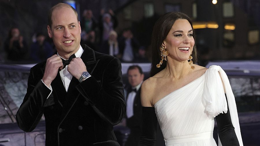 Los príncipes de Gales en los BAFTA
