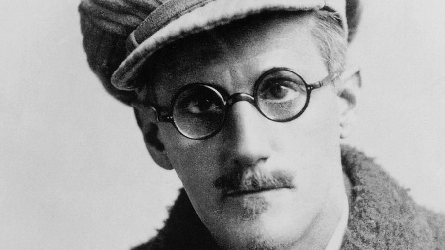 Retrato de James Joyce, autor de la novela "Ulises"