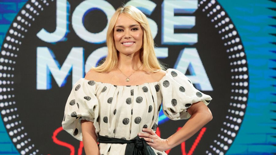 Patricia Conde posando en la presentación del nuevo programa "José Mota: Live Show"