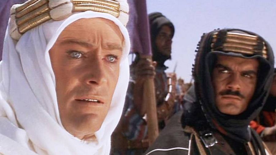 Escena de la película "Lawrence de Arabia" del director de cine David Lean