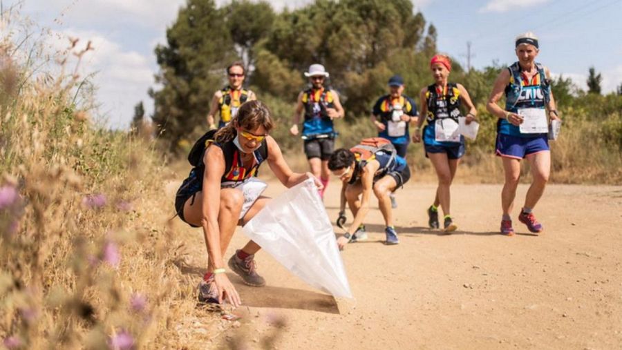 A la Ultra Clean Marathon es practica plogging
