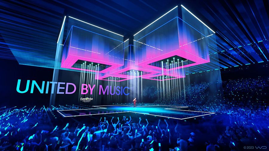 Así es el escenario de Eurovisión