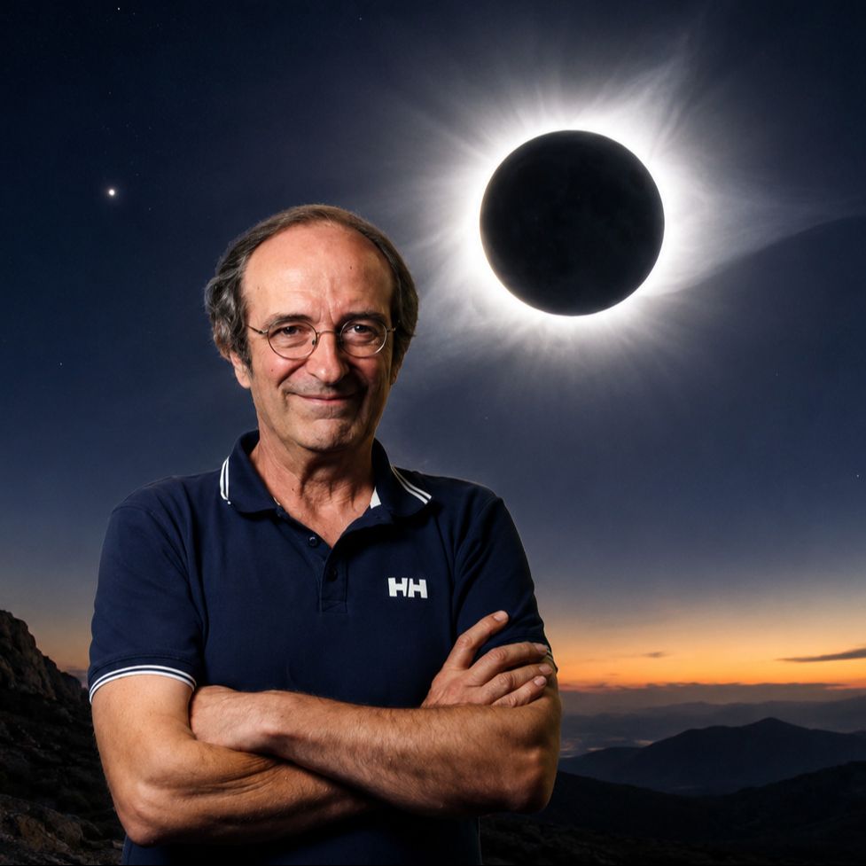 400 veces más pequeña, 400 veces más cerca. La luna, la otra gran protagonista del eclipse episode artwork