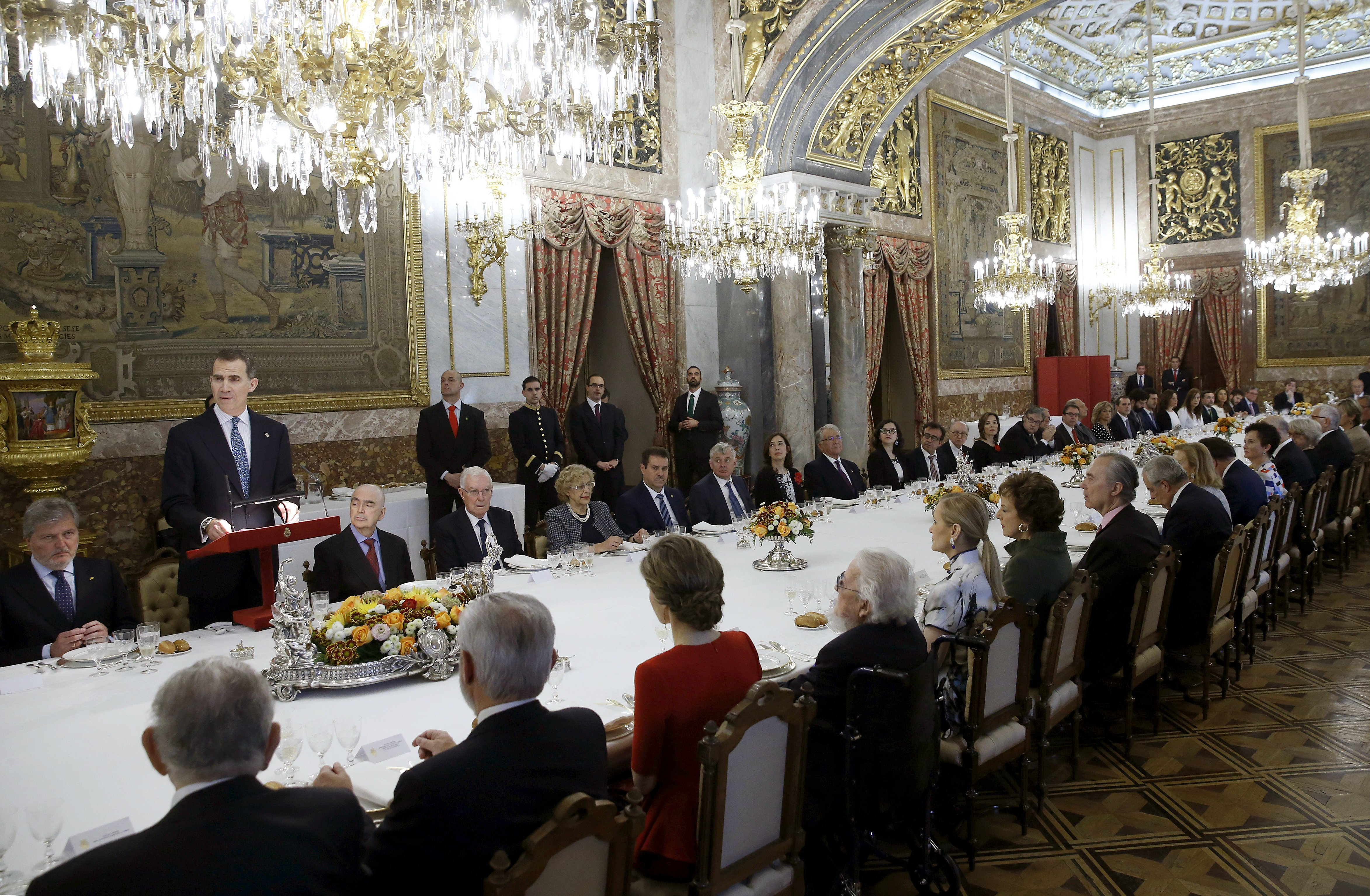 Almuerzo en el Palacio Real previo a la entrega del Cervantes Almuerzo en el Palacio Real previo a la entrega del Cervantes