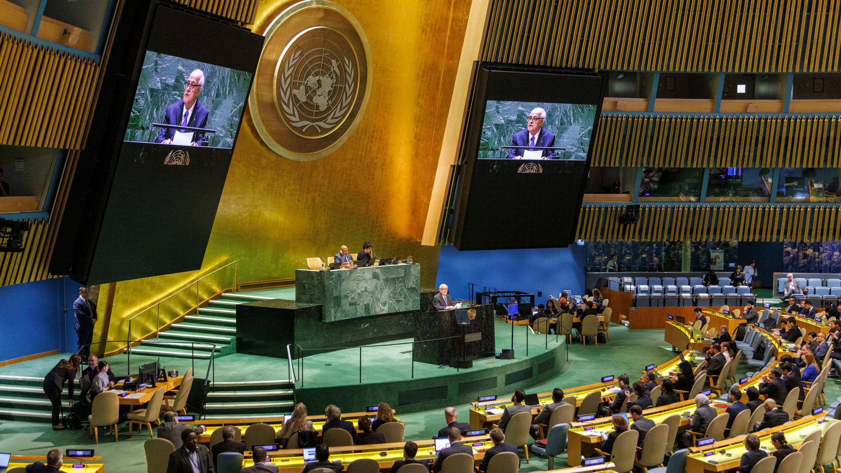 143 estados piden la integración plena de Palestina en la ONU