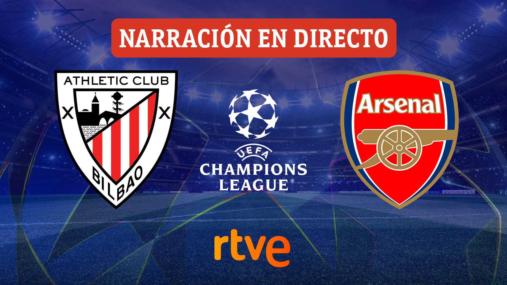 Athletic – Arsenal, en directo hoy el partido de la primera jornada de la Champions League