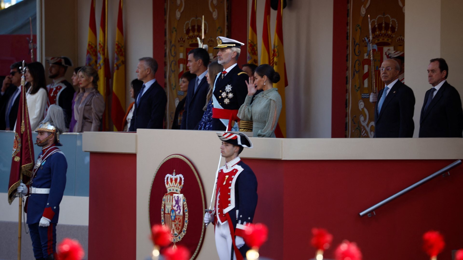 La ausencia de miembros del poder judicial marca el desfile del 12-O