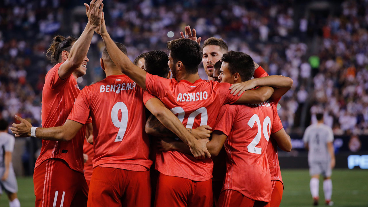 Com gols de Asensio e Bale, Real Madrid derrota a Roma nos EUA