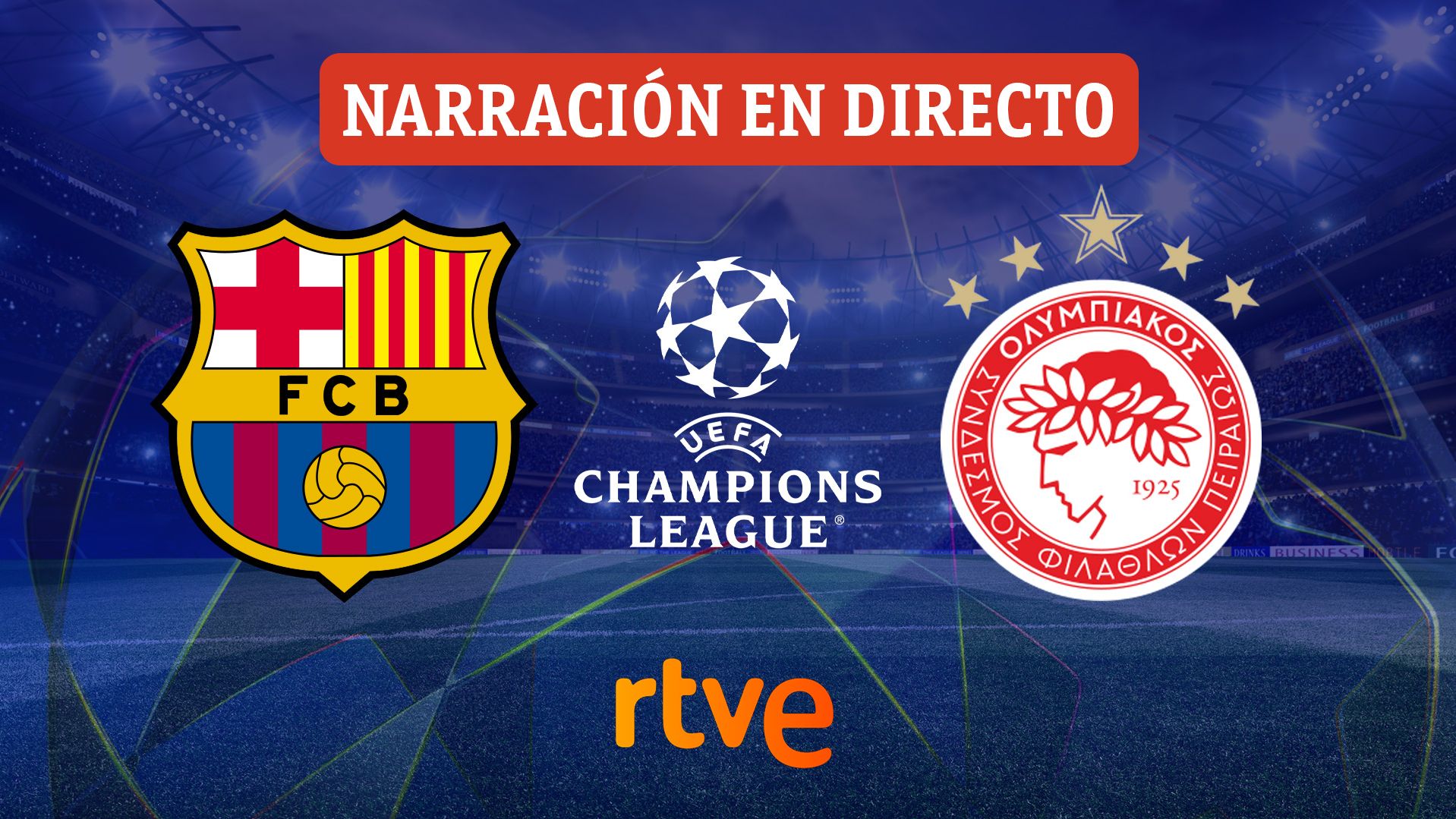 FC Barcelona - Olympiacos, en directo hoy el partido de la segunda jornada de la Champions League