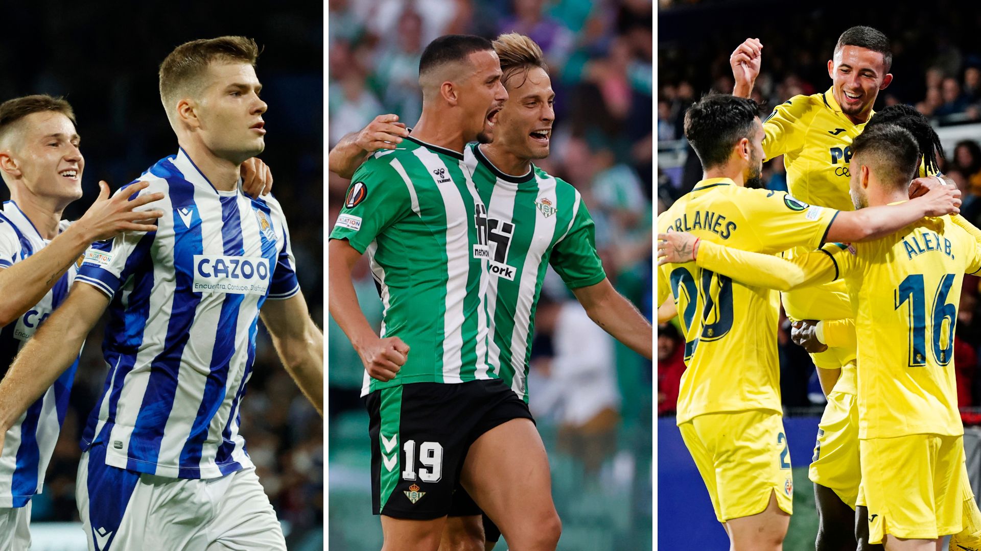La Real, el Betis y el Villarreal se aseguran el pase en Europa