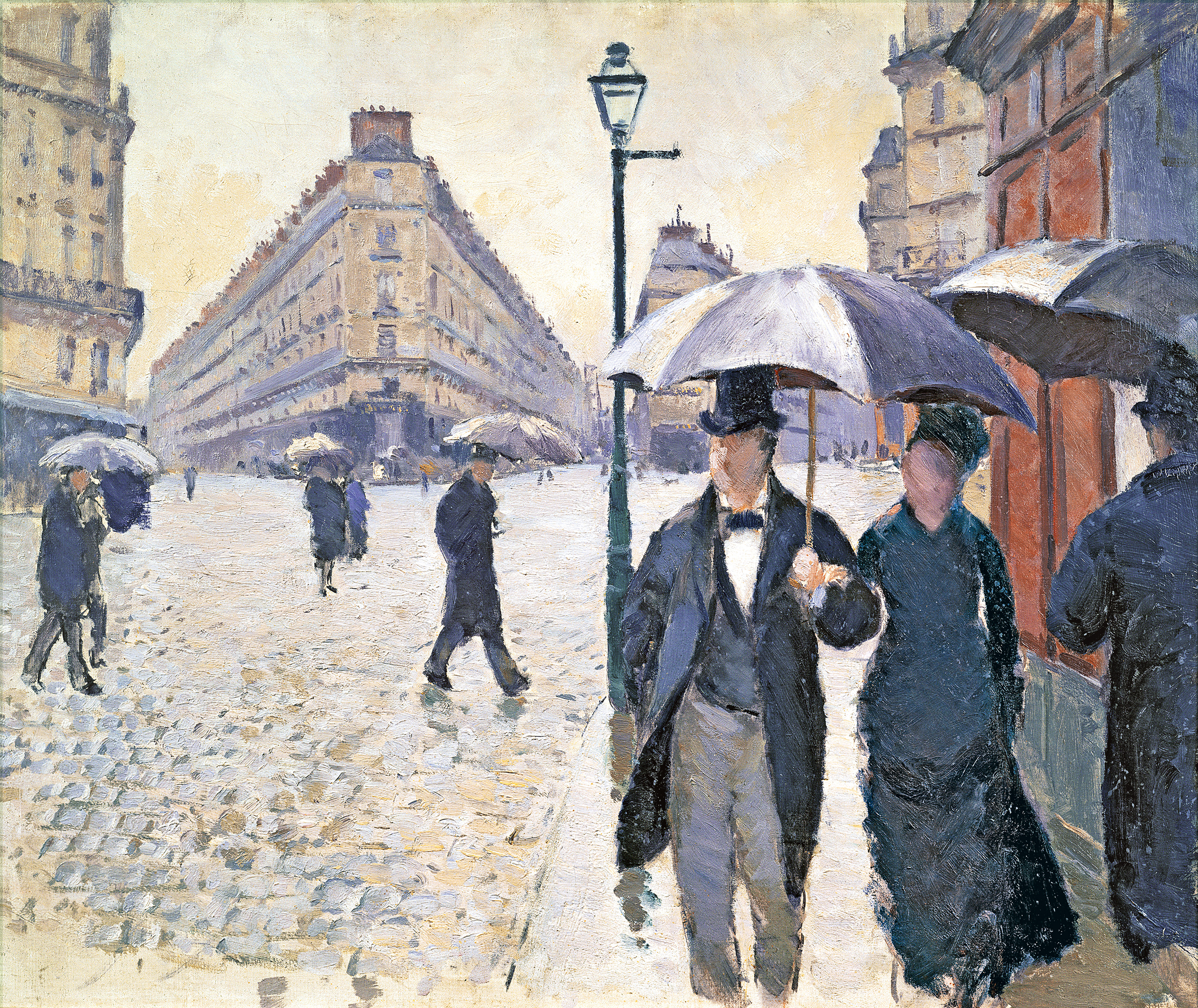 'Boceto para Calle de París, tiempo lluvioso'. 1877. Gustave Caillebotte.Musée Marmottan Monet, París. 'Boceto para Calle de París, tiempo lluvioso'. 1877. Gustave Caillebotte.Musée Marmottan Monet, París.