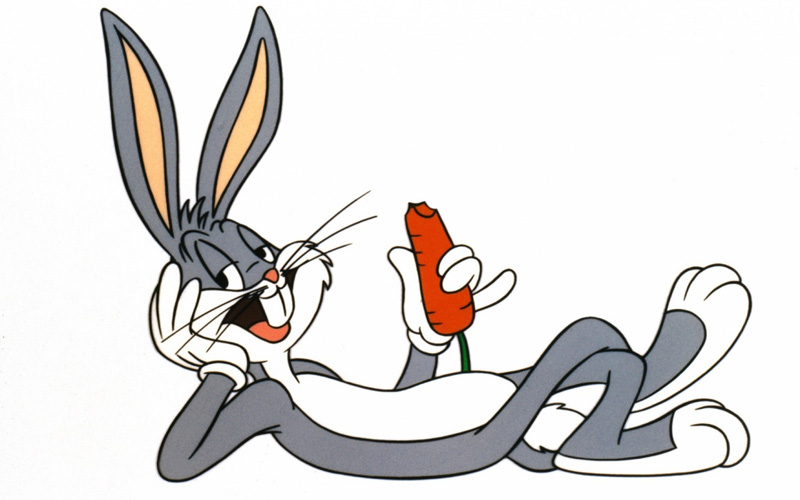 personajes de dibujos animados bugs bunny