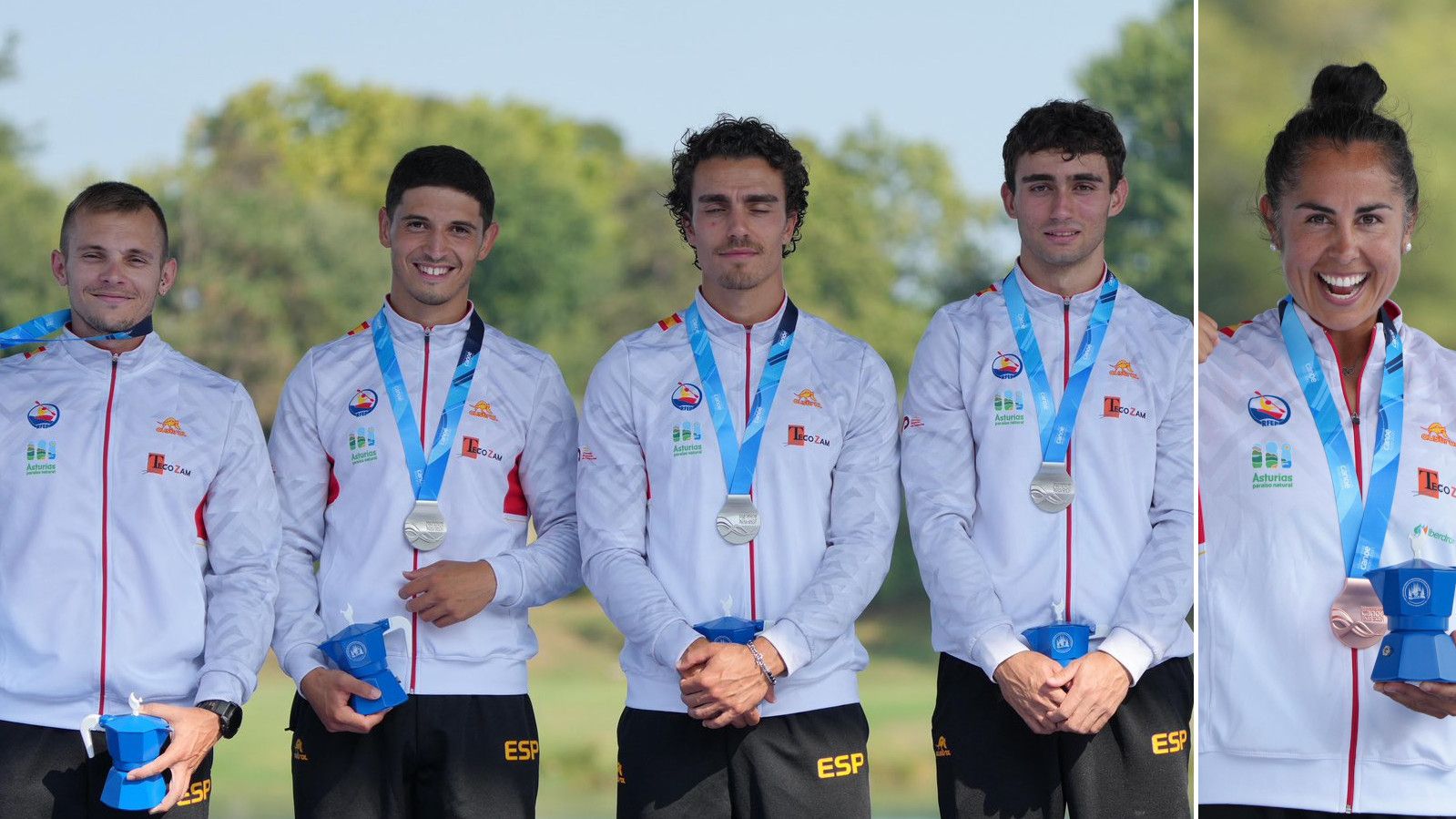 El C4 500 masculino y María Corbera suman dos medallas para España en el Mundial de piragüismo 'sprint'