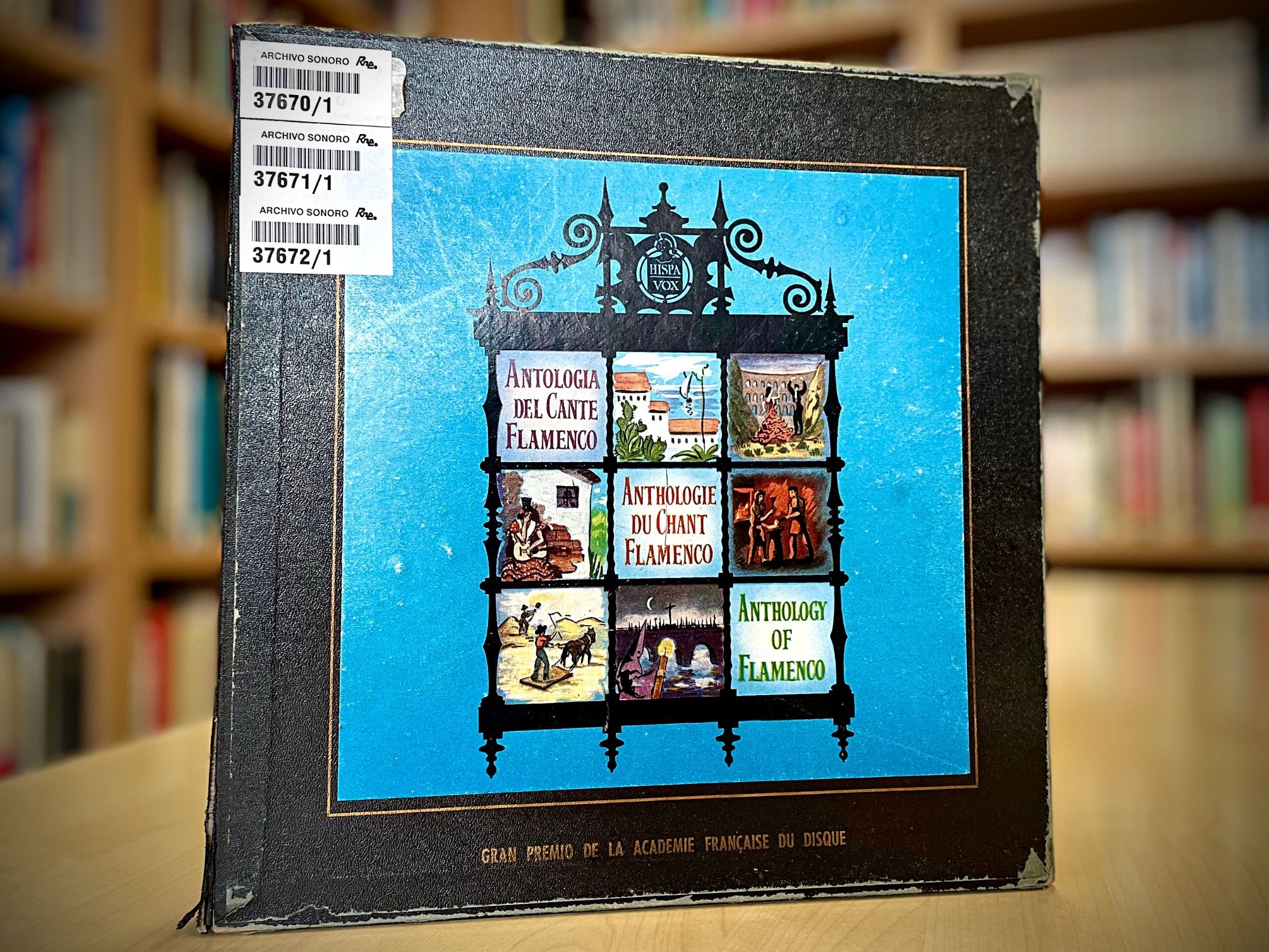 Caja de la 'Antología del cante flamenco' de Hispavox Caja de la 'Antología del cante flamenco' de Hispavox