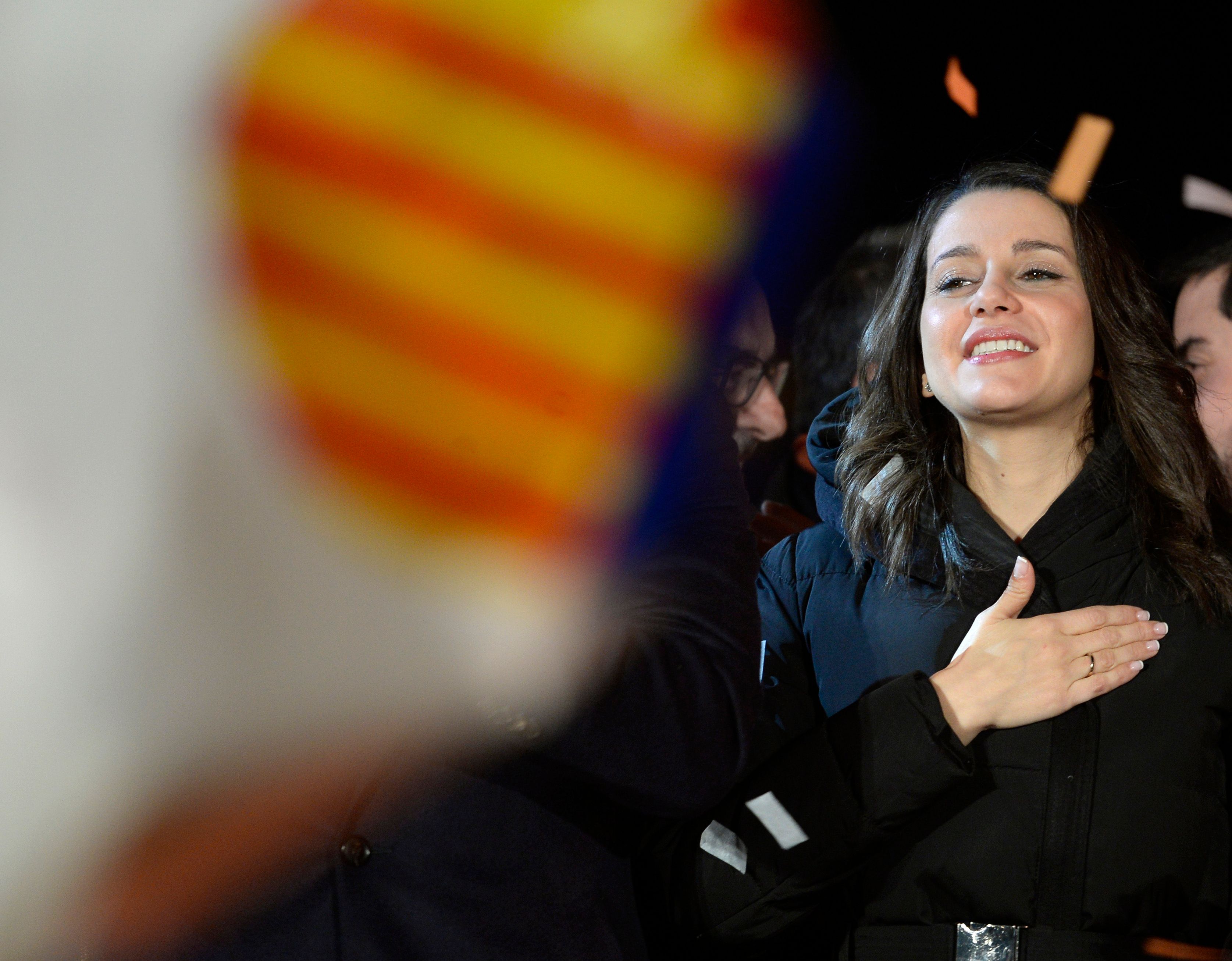 La candidata por Ciudadanos, Inés Arrimadas