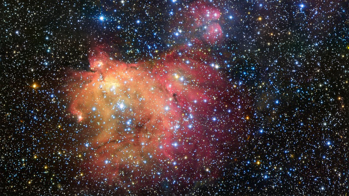 Captan una "ornamentación estelar" en la Gran Nube de Magallanes